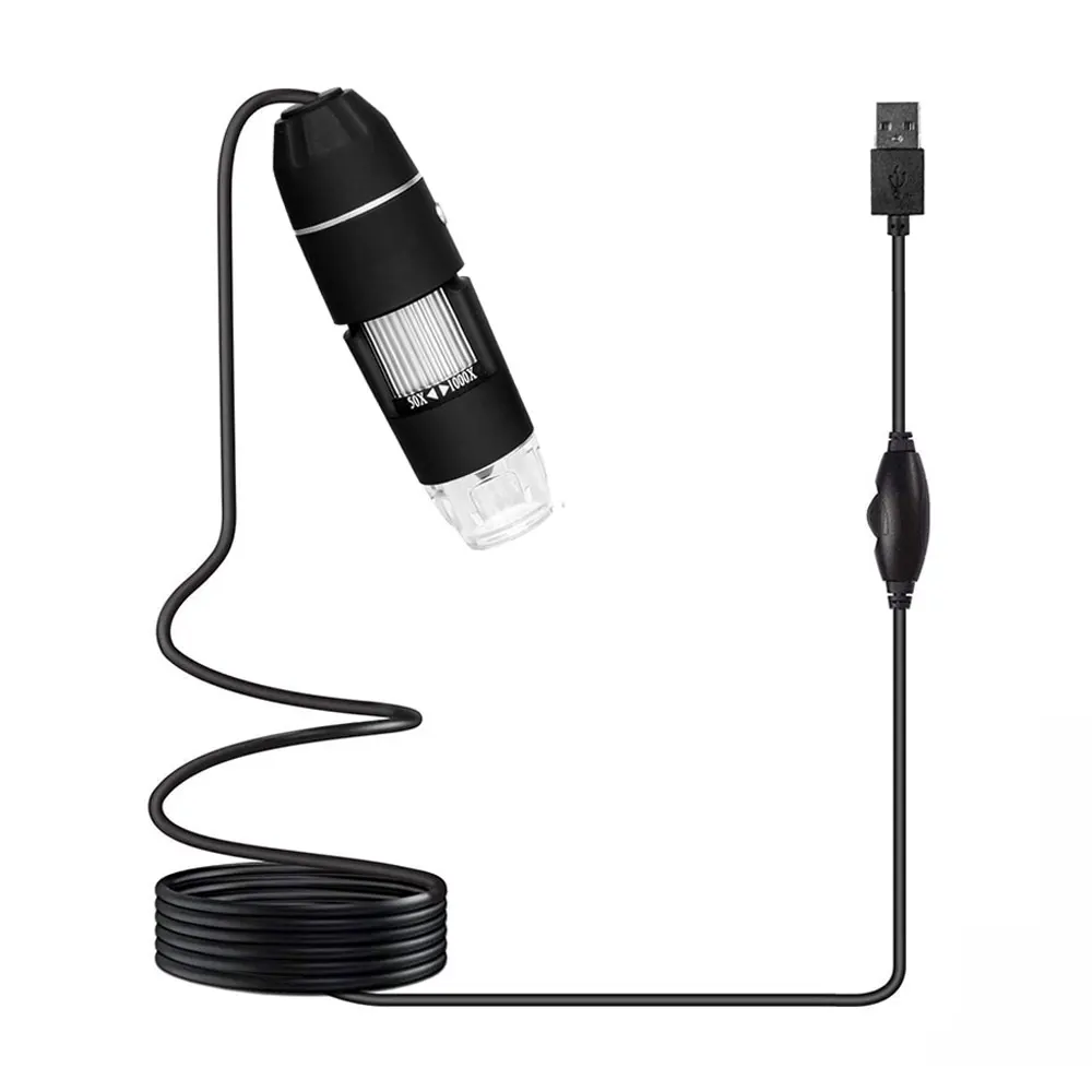 Digital Microscope Endoscope Durable Black ABS Photos Real-Time Video Inspection Camera Computers | Инструменты