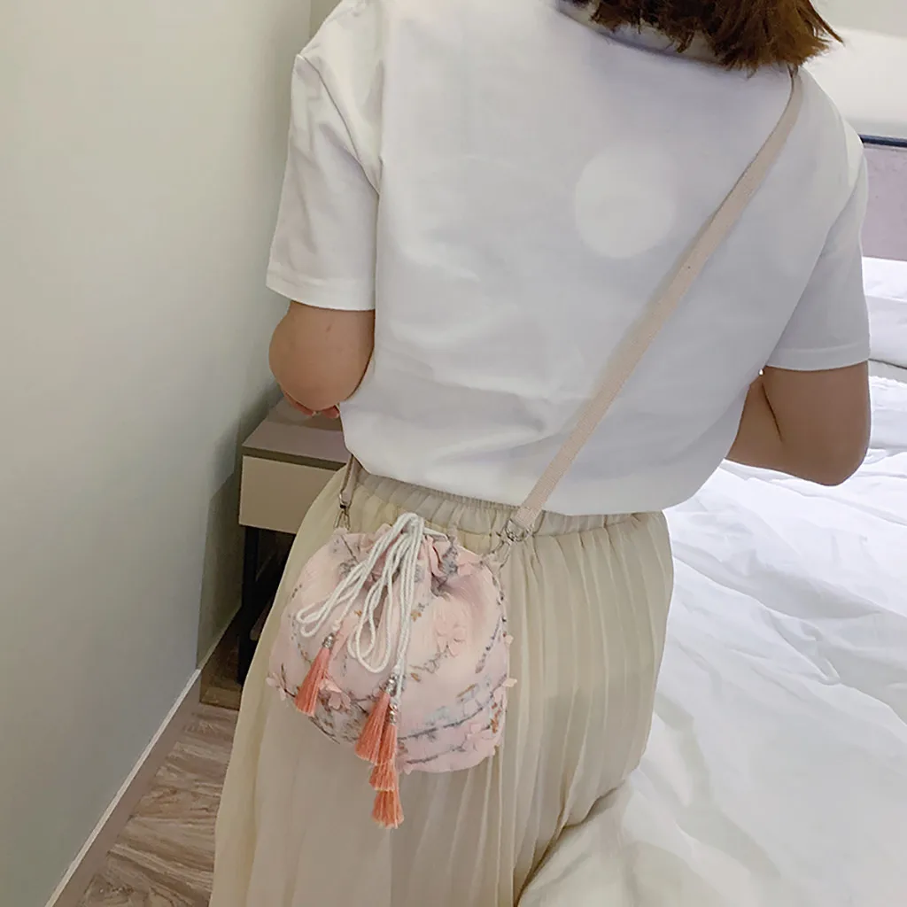 Women Joker Chic Crossbody Fashion One Shoulder Drawstring Dumplings Bag Fresh Lady Elegant Bolsa Feminina 2019 Moda Saco 50 | Багаж и
