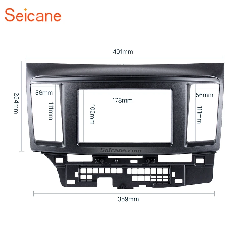 Автомагнитола Seicane 2DIN черная стерео рама приборной панели монтажный комплект