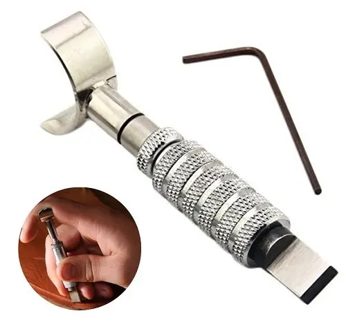 DIY кожевенное ремесло Делюкс Кожа Регулируемая резьба Поворотный нож лезвие