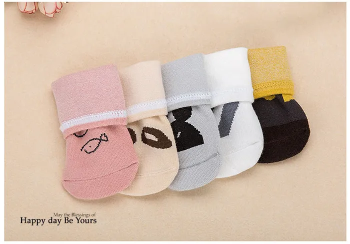 

Hot Sale 5 pairs/lot Cartoon animal Baby Toddler Socks infant Anti-slip socks Newborn Cotton Baby socks floor socks Boys Girls