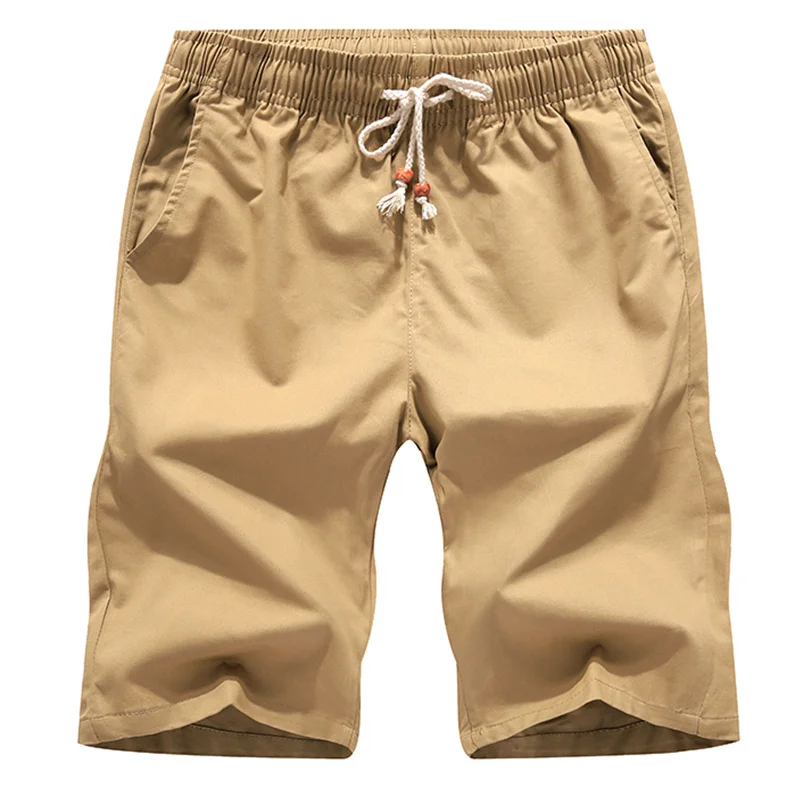 K99-khaki SD фирменные мужские пляжные шорты с эластичной резинкой на талии, быстросохнущие повседневные шорты, мужская верхняя одежда, мужские шорты размера плюс S-5XL 70 - Цвет: K99-khaki