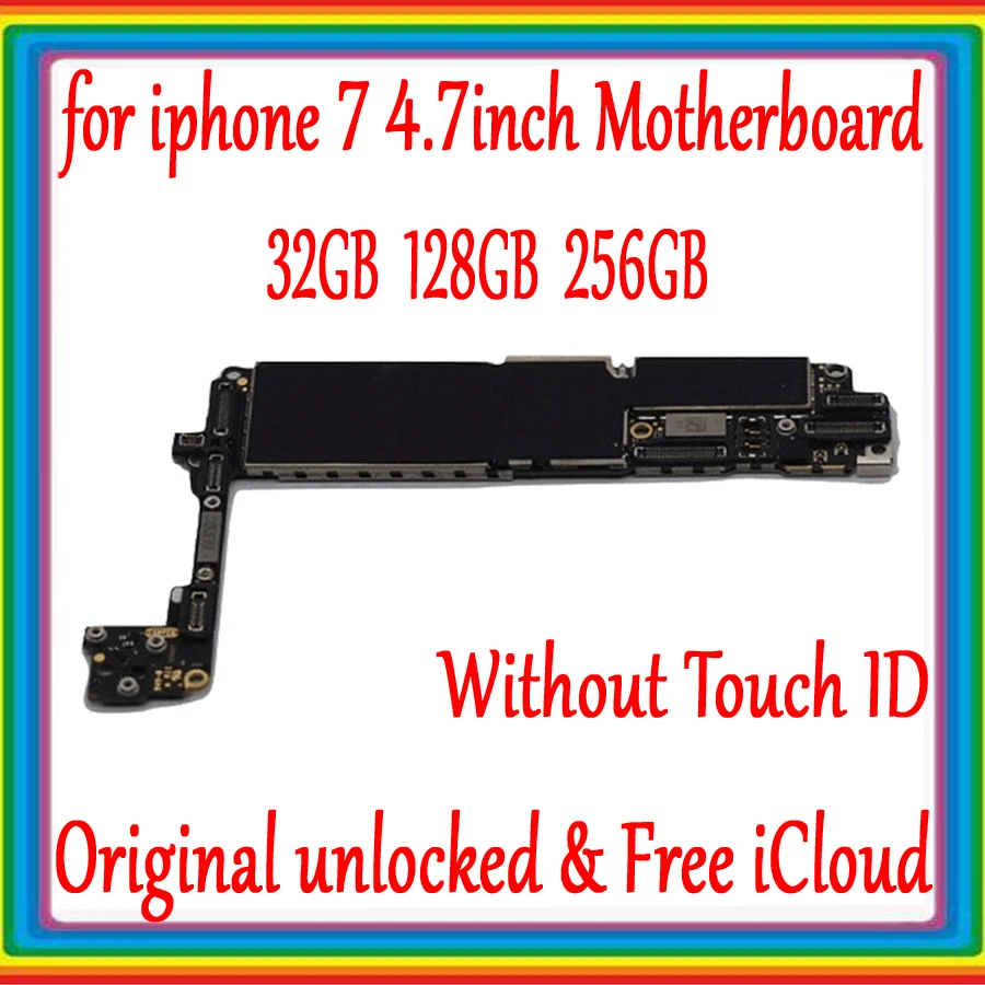 Для iPhone 7 логические платы разблокировка с сенсорным ID/без сенсорной ID пластины