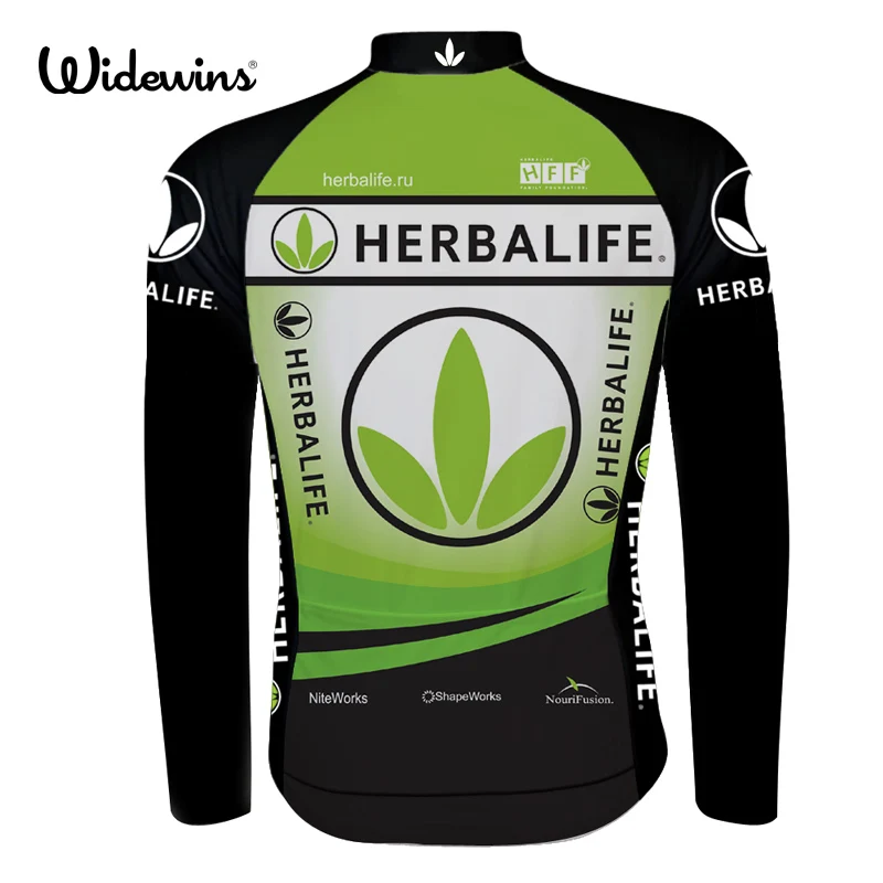 HERBALIFE Велоспорт Джерси с длинным рукавом дышащая велосипедная одежда для