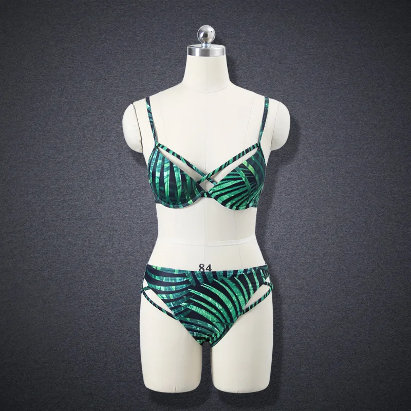 Женский купальник с чашками пуш ап и принтом заниженной талией|suit up|suit suitsuit women |