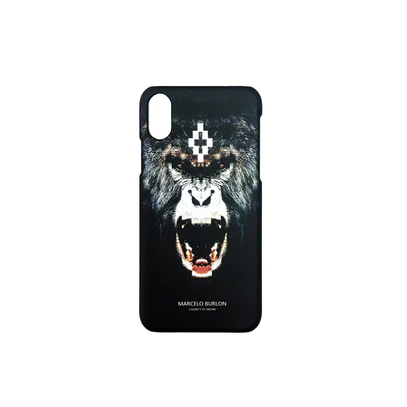 Marcelo Burlon крышка для iPhone X случае диких животных Пластик Футляр Coque Tiger Марсело