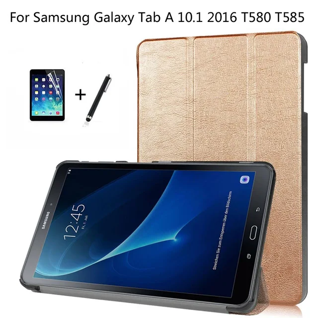 Для samsung Galaxy Tab A A6 10 1 2016 T580 T585 T580N T585N кожи чехол тонкий Складные Магнитные Флип