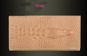 wallet-p7 LADSOUL, модный кошелек, Длинный кошелек, Женский кошелек, повседневный кошелек, брендовый, ПУ, 3D тиснение, крокодиловый узор, кошелек унисекс - Цвет: wallet-p7