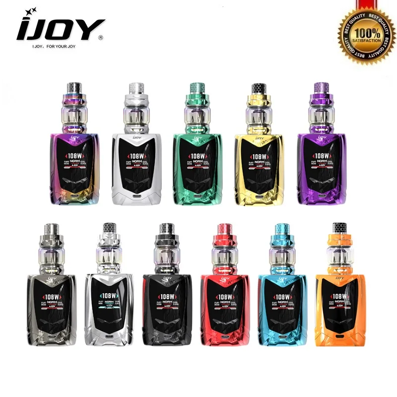 Комплект для малышей IJOY Avenger 2 мл Алмазный бак вейпа 108 ВТ бокс мод с 20350 2800 мА · ч