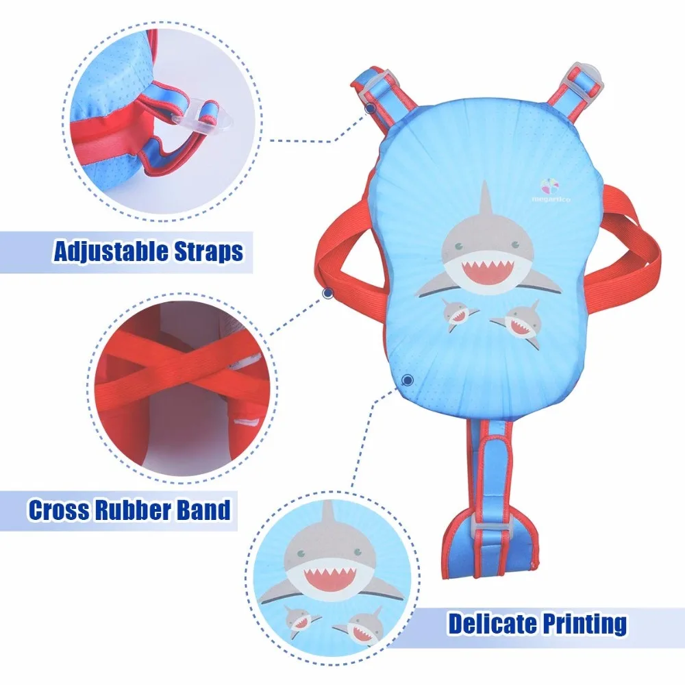 Erapinky Blue Shark Swim Trainer дети спасательный жилет детский плавающий из вспененного