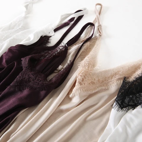 Женские шелковые топы SuyaDream, кружево, черные, фиолетовые, белые