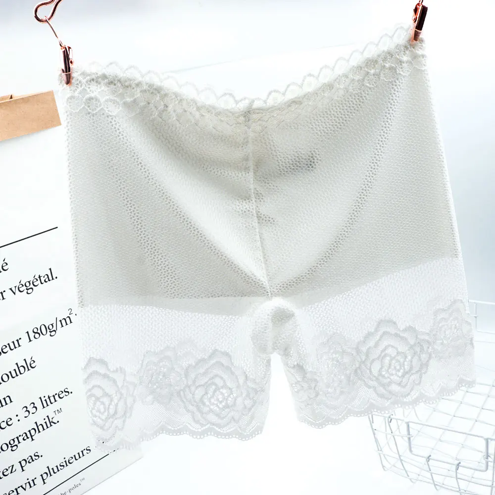 Летние безопасные шорты со средней талией модные Соблазнительные кружевные