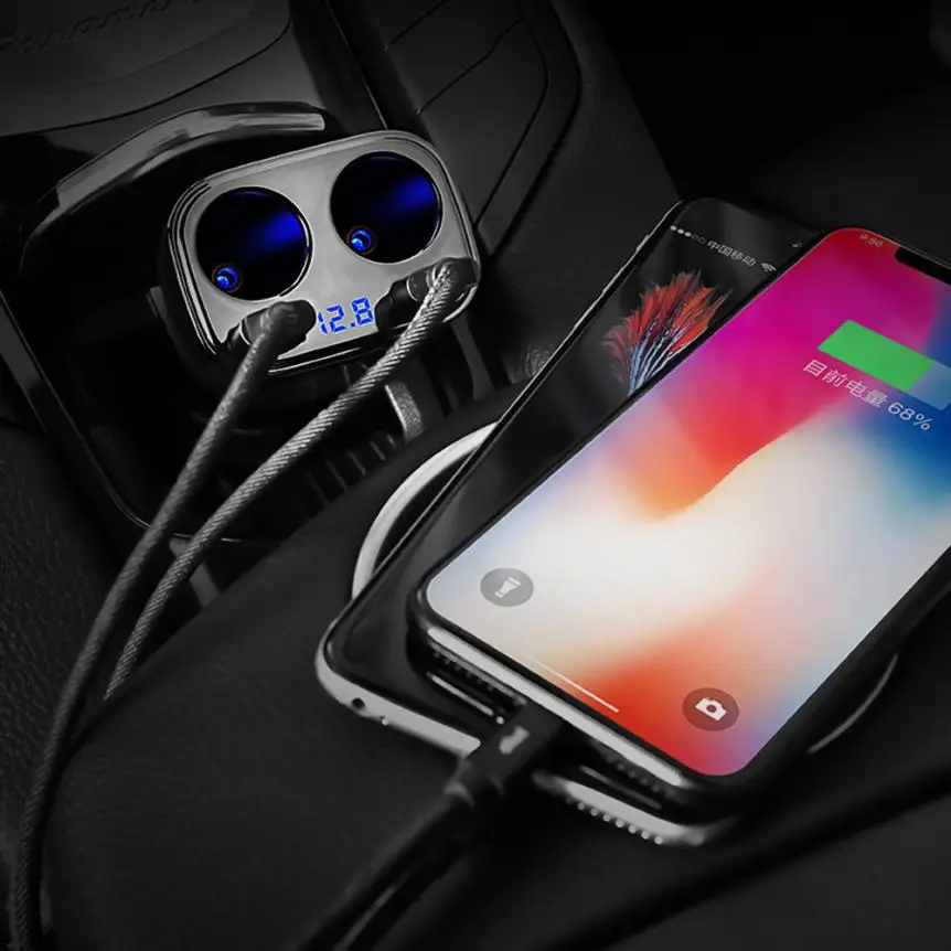 Высокое качество 100% новый мульти Автомобиль сигареты двойной USB 3.1A 2 Way машинная