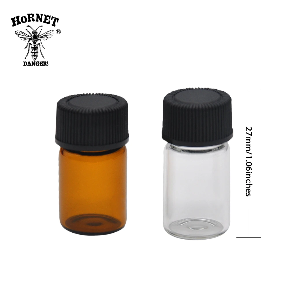 HORNET 48 шт./лот стеклянная бутылка 27 мм коробка для хранения таблеток Чехол пыльцы