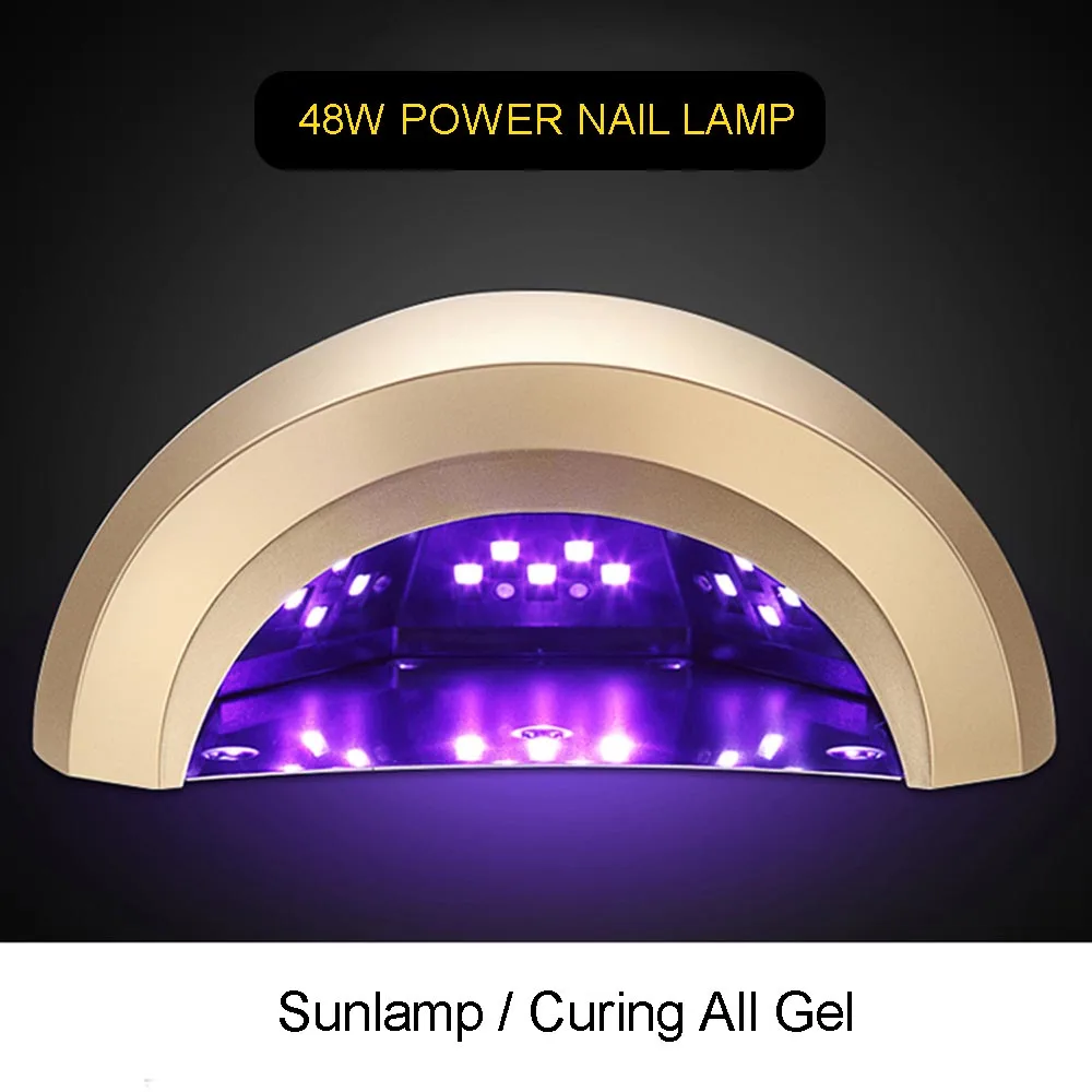 Timistory 48W UV Lamp Gel LED Nail Dryer For Nails All Polish Sensor Sun Led Light Art Manicure Tool | Красота и здоровье