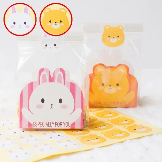 

1200pcs/lot Cute Bear & Rabbit series Decorative Stickers Scrapbooking DIY Diary Album Stick Label Envelope Sealing Decor
