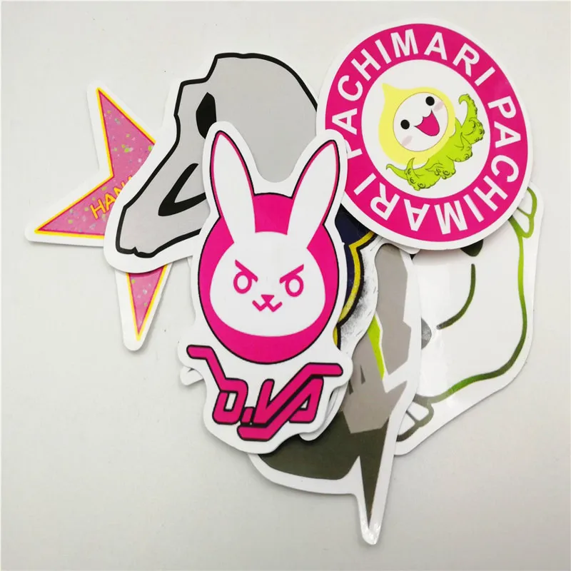 2018 Новые 7 шт./лот 5 см накладные часы наклейки OW D. VA Pachimari жнец стикер для стены