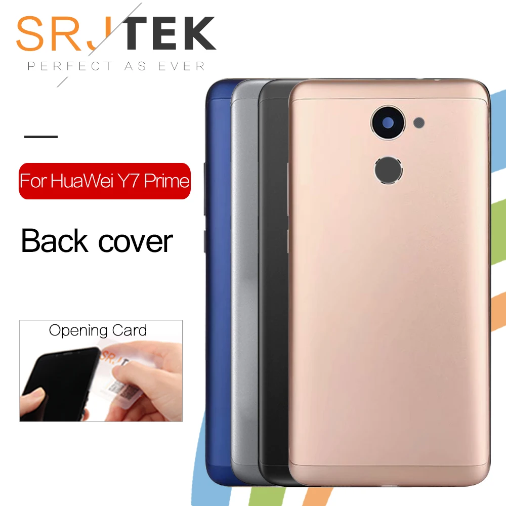 SRJTEK задняя панель корпуса для Huawei Enjoy 7 Plus/Y7 Prime крышка батарейный Корпус дверь с