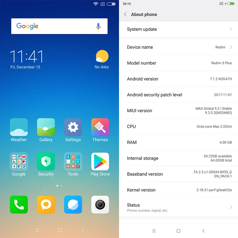 Оригинальный Xiaomi Redmi 5 Plus rom 4 Гб ram 64 Snapdragon 625 Octa Core 99 &quot18:9 полный экран 4000 мАч 12.0MP