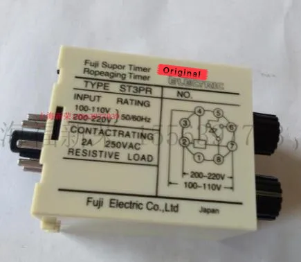 

5 sets Fuji ST3P A-A A-B Super Timer Relay With Base 24VDC or 220VAC