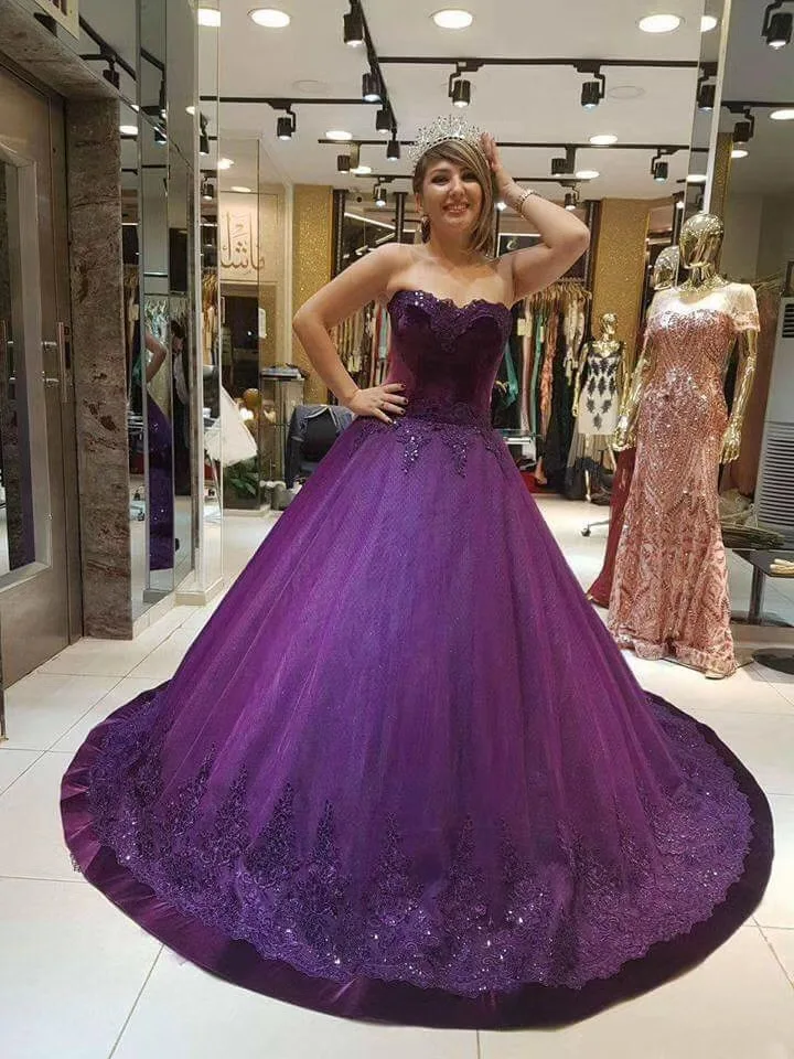 Милое фиолетовое ТРАПЕЦИЕВИДНОЕ ПЛАТЬЕ ДЛЯ Quincenera кружевные аппликации 2021