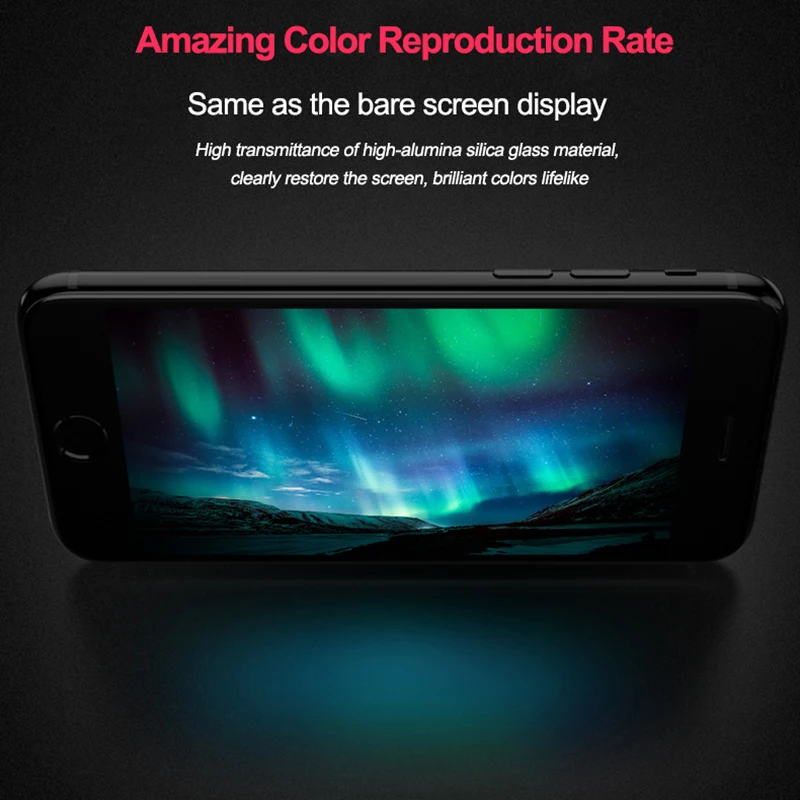 

CHEERYMOON Purple Blue Eye Care For iPhone 6 Full Plus Phone Full Cover Screen Protector For iPhone 6S Tempered Glass AE Ship