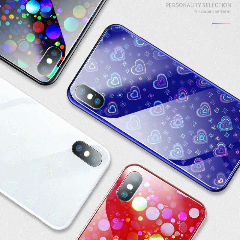 POBLU девушка Gillter красочные пузыри чехол для телефона с закаленным стеклом Huawei p20