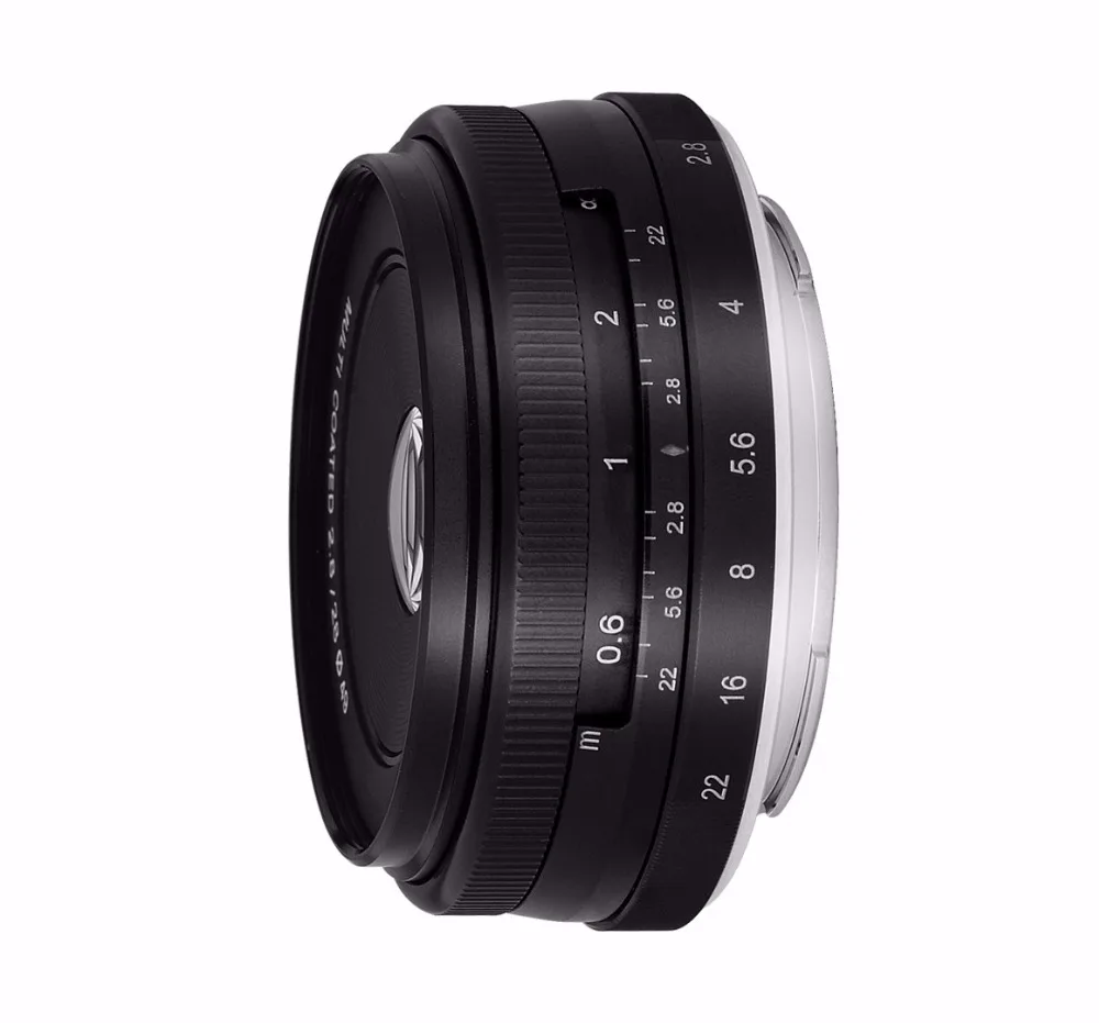 Meike MK-M4/3 28 мм f2.8 фиксированный объектив ручной фокусировки APS-C для системы беззеркальная для Canon EF-M беззеркальных Камера для EOS M1 M2 M3