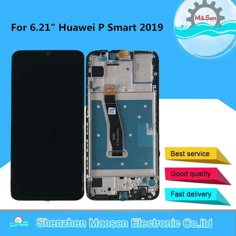 M& Sen для 6,2" huawei P Smart ЖК-экран+ сенсорная панель дигитайзер для POT-LX1/POT-LX1AF/POT-LX2J с рамкой
