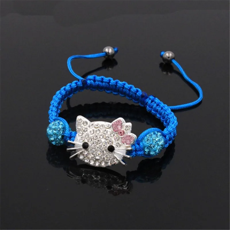 BXW 2019 Fashion 1pcs Shambhala child cat head bracelet | Украшения и аксессуары