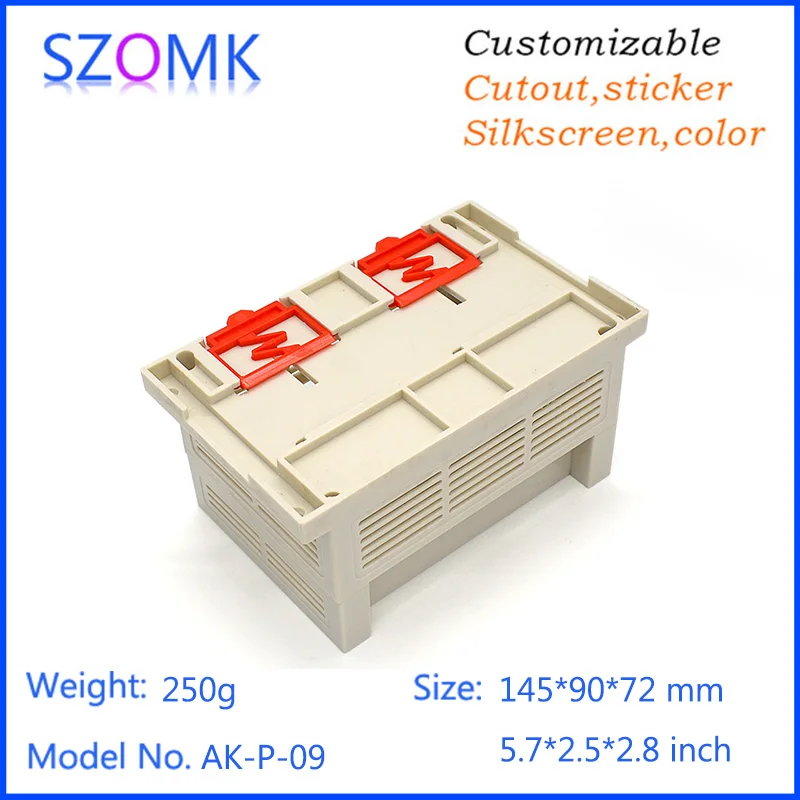 Din rail project box electronic чехол (1 шт.) 145*90*72 мм abs Пластиковая распределительная коробка