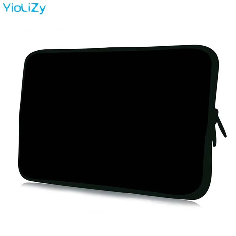 

pure black print Laptop bag pouch 7 7.9 9.7 11.6 13 13.3 14 15 15.6 17 17.3 inch notebook liner sleeve tablet bag cover NS-3333