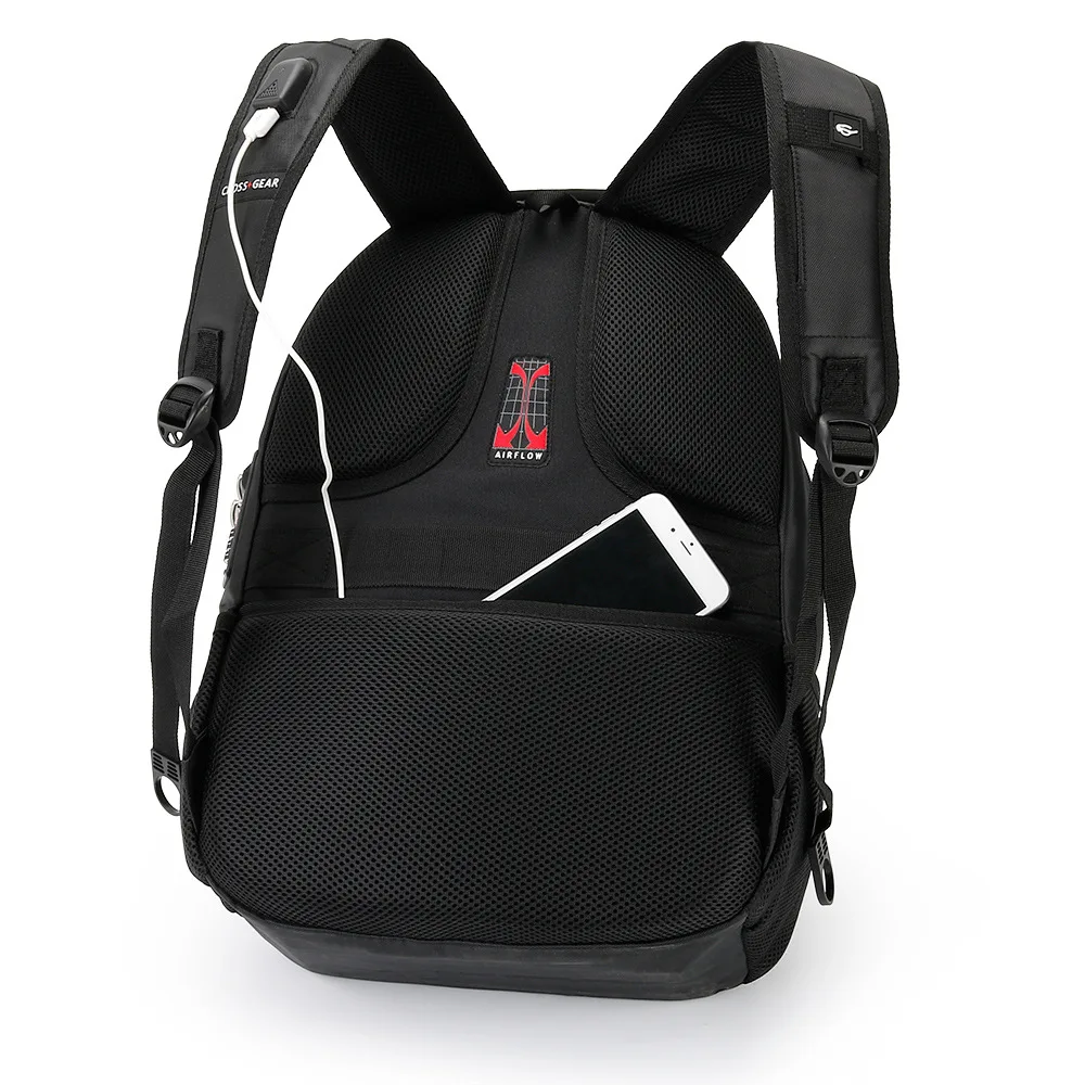 Швейцарский 17-дюймовый Противоугонный Рюкзак mochila с usb-портом для зарядки