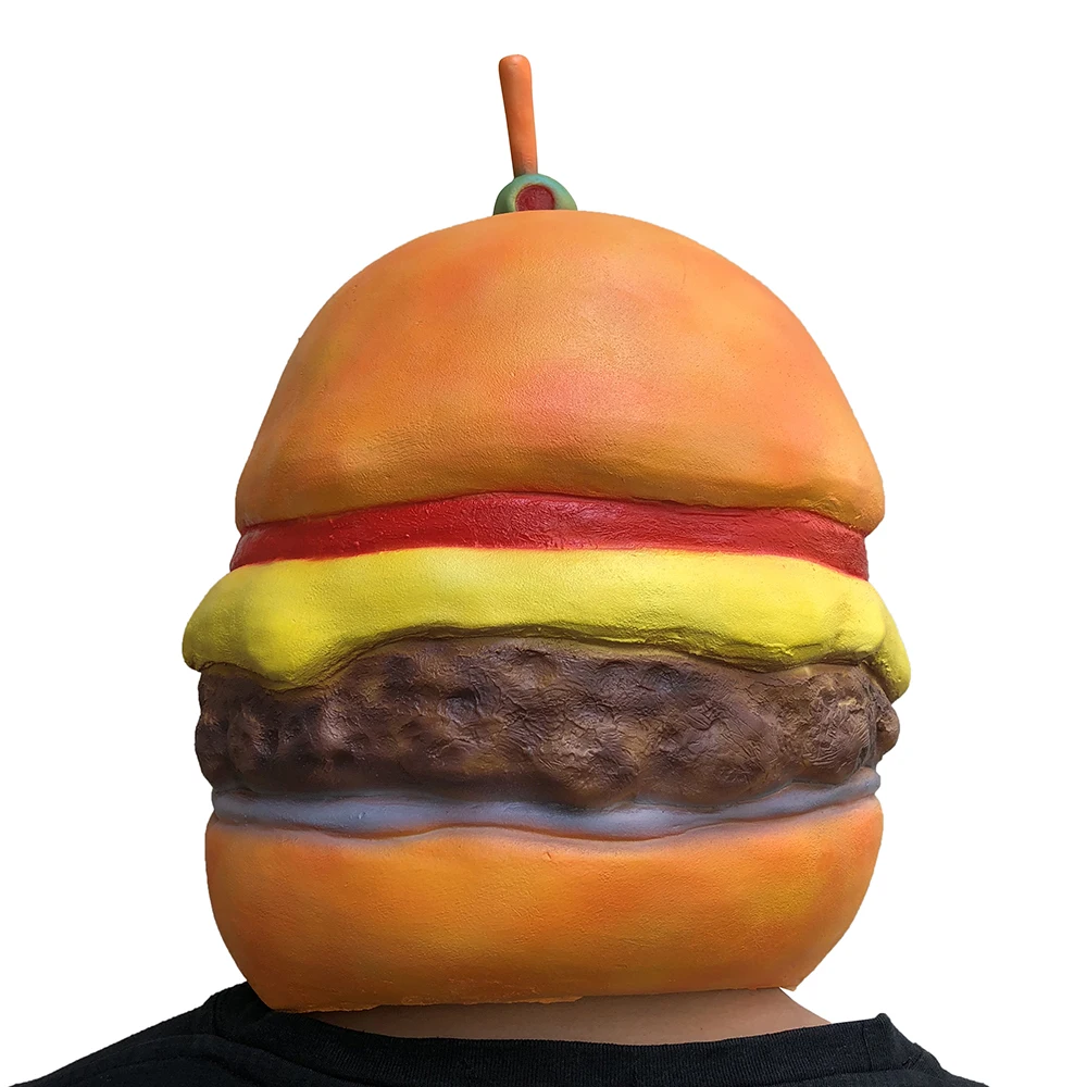 Игра Battle Royale Beef Boss Маска Косплей Пасхальный бургер взрослая маска латексный шлем