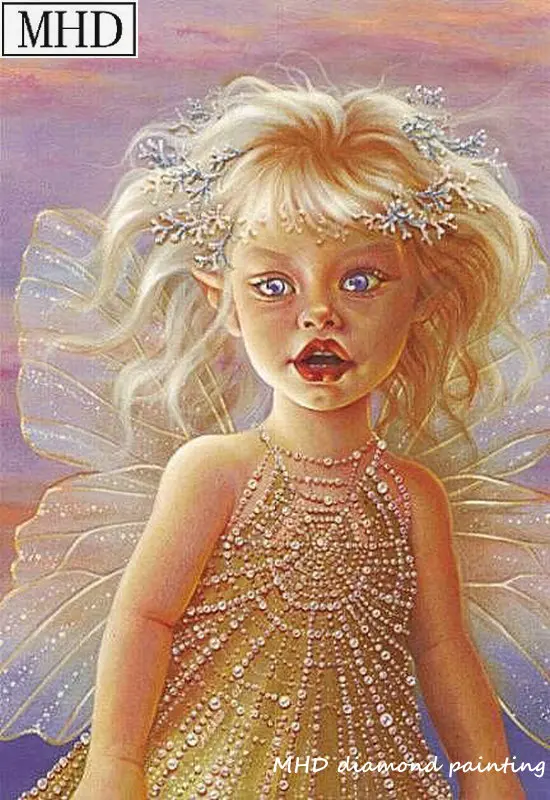 

Full square drill 5D DIY Diamond Embroidered Cute Girl Diamond Painting Cross-stitch Rhinestone Mosaic Home Decor