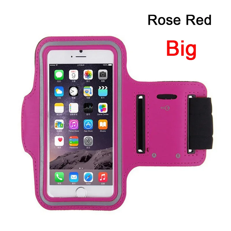 Big Rose Спорт на открытом воздухе Универсальный нарукавный чехол для iphone Redmi Note 7 Тренажерный зал Бег сумка телефон сумка-повязка на руку чехол P30 Honor 10i на руку - Цвет: Big Rose