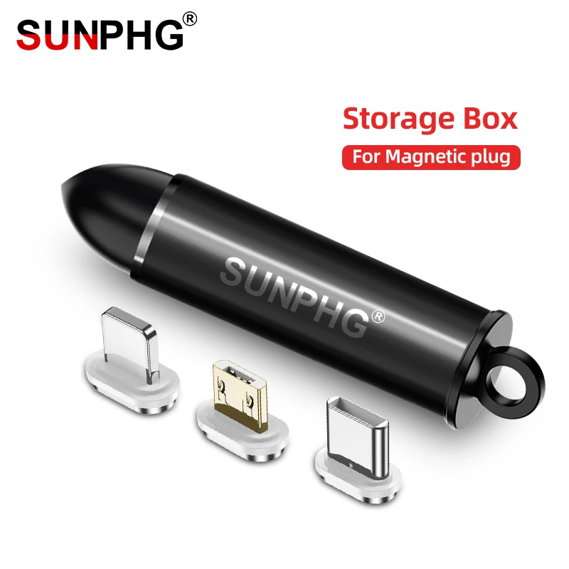 Магнитные кабельные разъемы SUNPHG портативный блок Type C Micro USB адаптер для быстрой