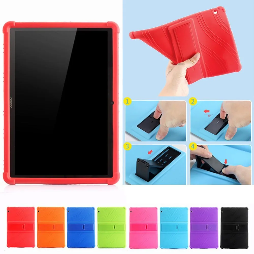 Sanheshun тонкий сплошной силиконовый чехол для Huawei MediaPad T3 10 AGS-W09 AGS-L09 держатель Honor Play