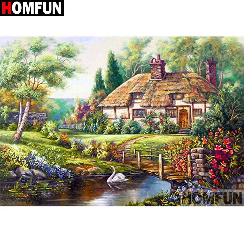 Алмазная живопись HOMFUN A17352 с квадратными/круглыми стразами сделай сам вышивка