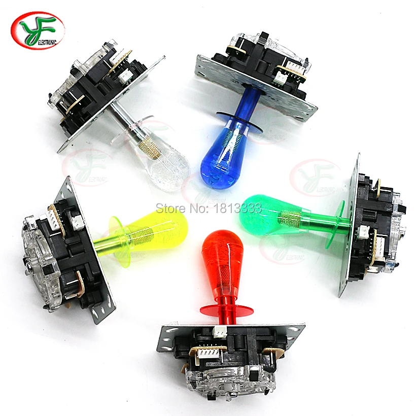 12 В с подсветкой джойстик аркадный Glitter Tic Glitter fighers Stick 5PIN SANWA Stick с прозрачной летучей мышью верхний шар HAPP стильный джойстик