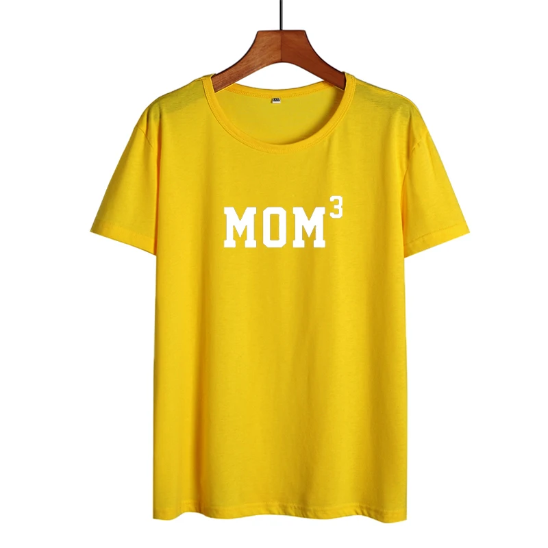 MOM 3 топы модные футболки летняя женская одежда Забавные для мамы на день рождения