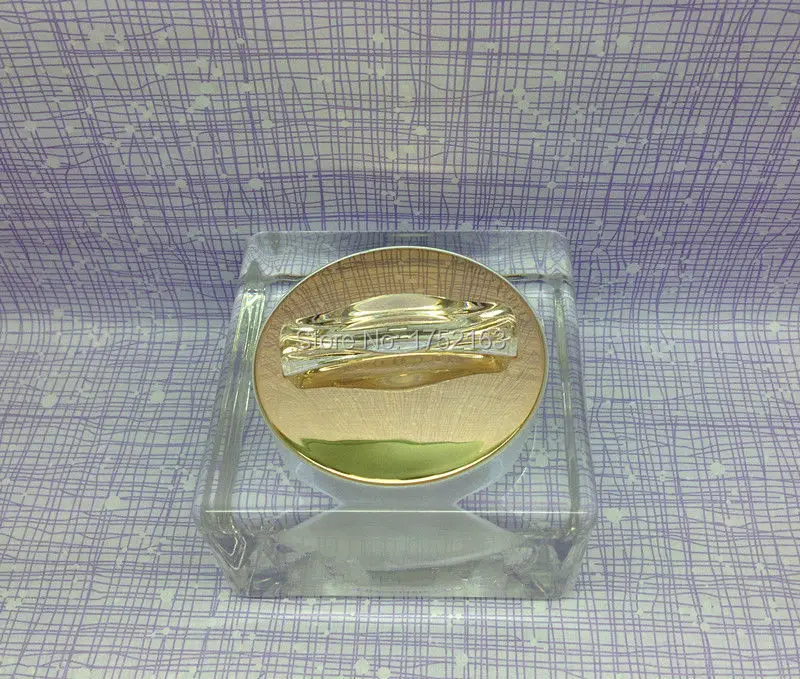 30 г банки жемчужная белая акриловая Квадратная бутылка для крема с крышкой в