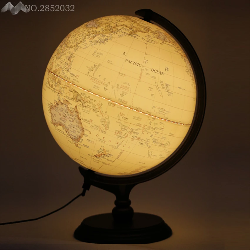 Modern Creative Antique Globe Desk Lamp Acrylic Lampshade Table Light for Living Room Study Bedroom Indoor Home Lighting Decor | Лампы и