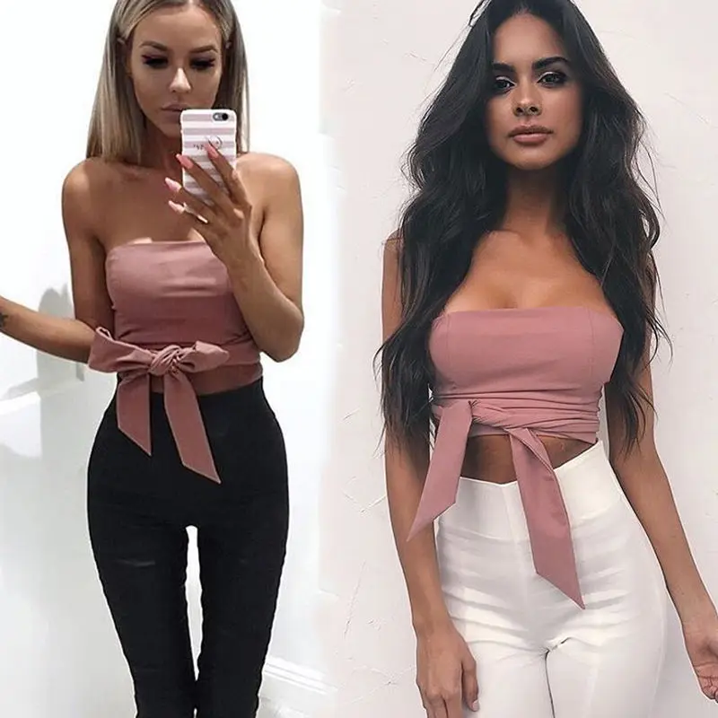 

ITFABS New Arrivals Fashion Womens Hot Summer Loose Casual Shirt Bowknot Tops Ladies Breach Top