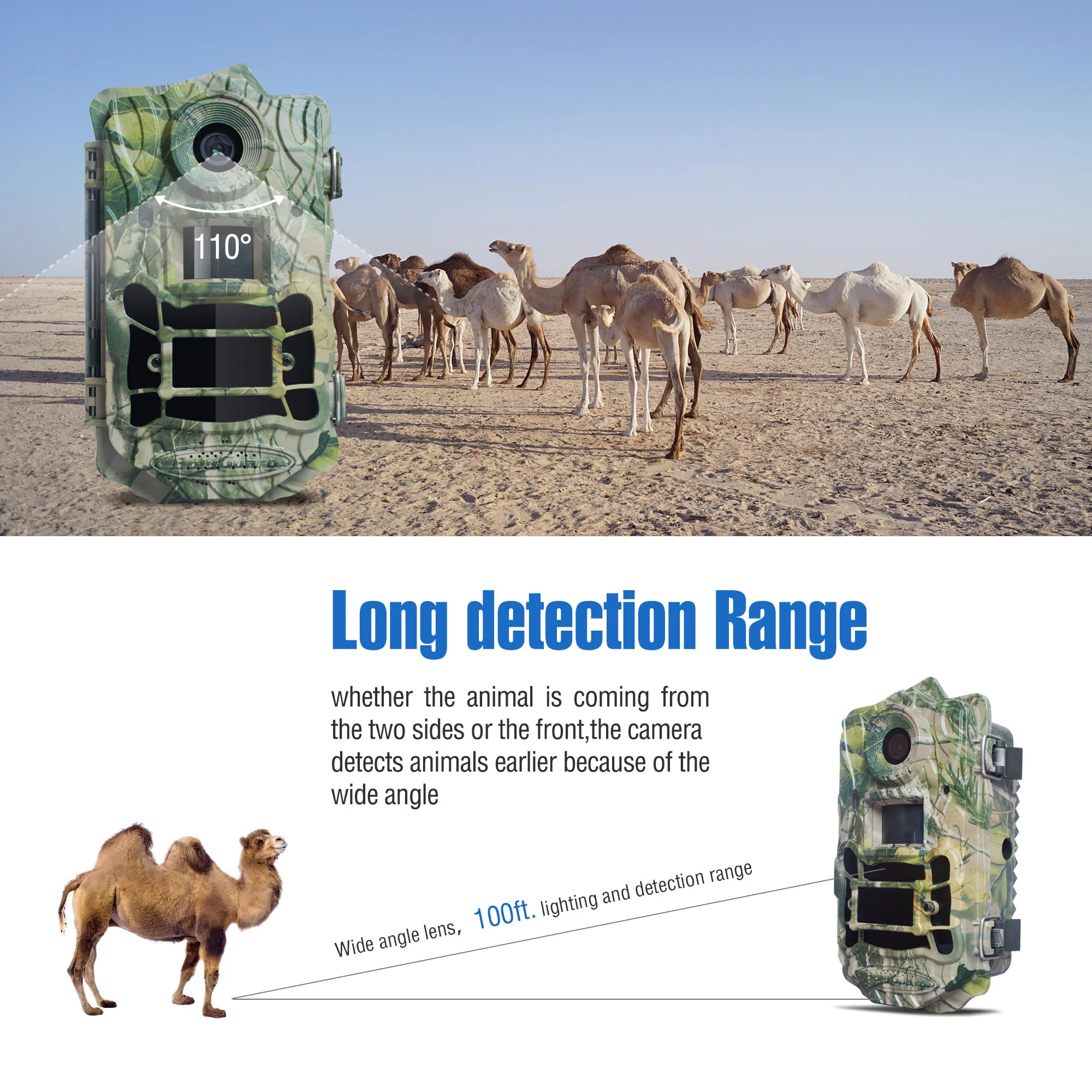 Bolyguard охотничья тропа камера 36MP 1080P HD широкий угол 110 ° тепловизор футов ночное