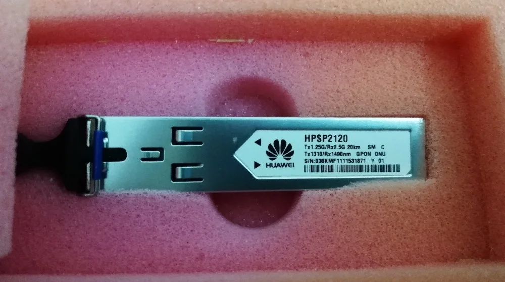 HW HPSP2120 GPON ONU SFP 1490 нм 1310 нм 2,488 г 1,244 г Tx1.25G/Rx2.5G 20 км SM SC Tx1310/Rx1490nm для оптического модуля MA5626 MA5620