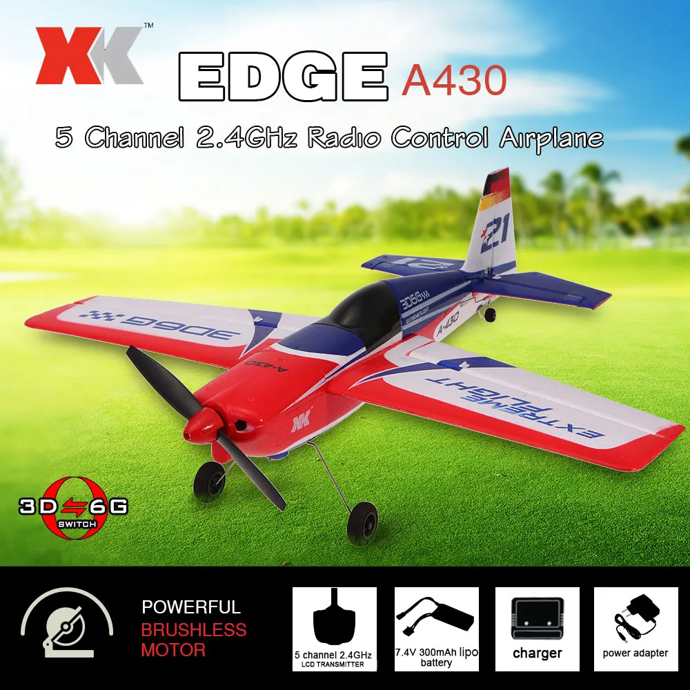 XK A430 самолет с X4 передатчик бесщеточный двигатель 3D6G Системы 2 4G 5C A 430 совместимая