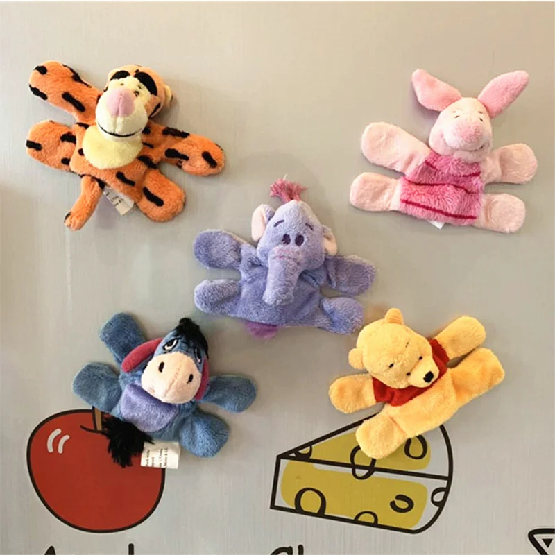 5 шт. Eeyore Ослик тигровый медведь поросенок Свинья Heffalump комочки мягкие плюшевые животные магниты на холодильник магнитные игрушки детские развивающие куклы
