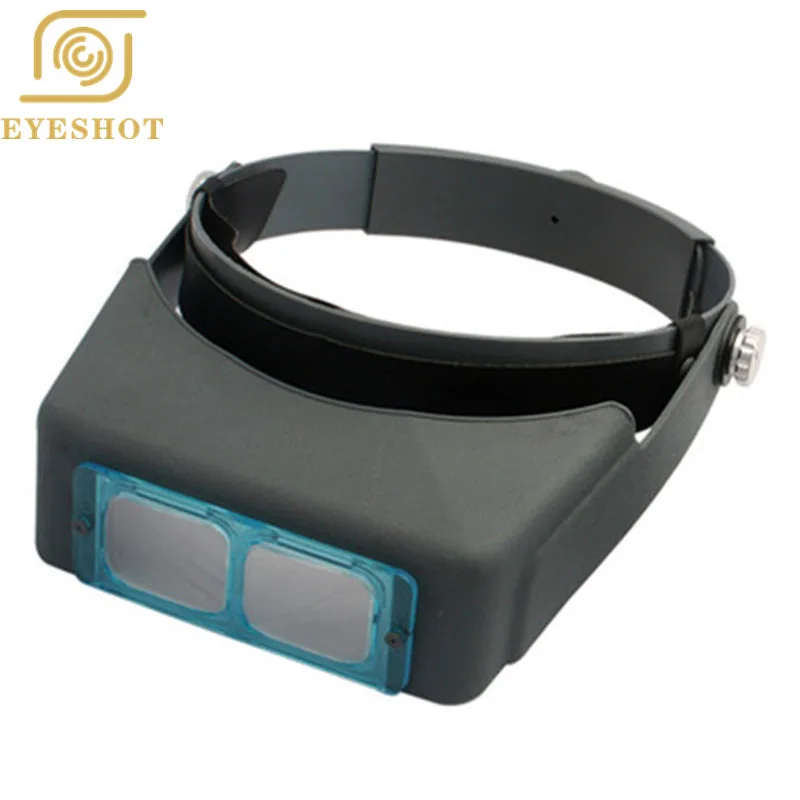 EYESHOT стеклянная линза 1.5X 2X 2.5X 3.5X оптическая Повязка На Голову лупа Ремонт часов