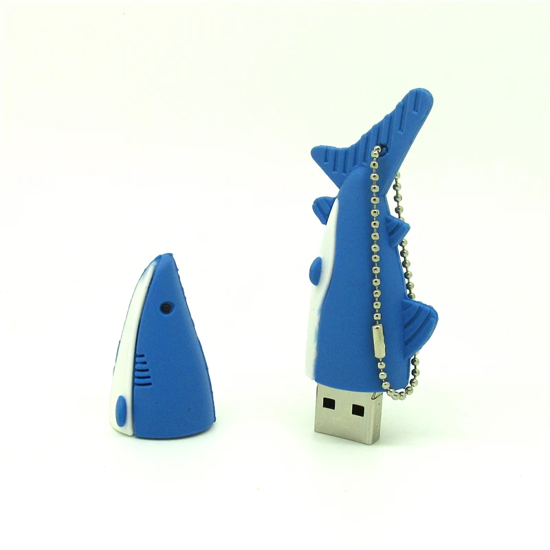 USB-флеш-накопитель с изображением акулы и рыбы 128 Мб 4 ГБ 8 16 32 64 | Компьютеры офис